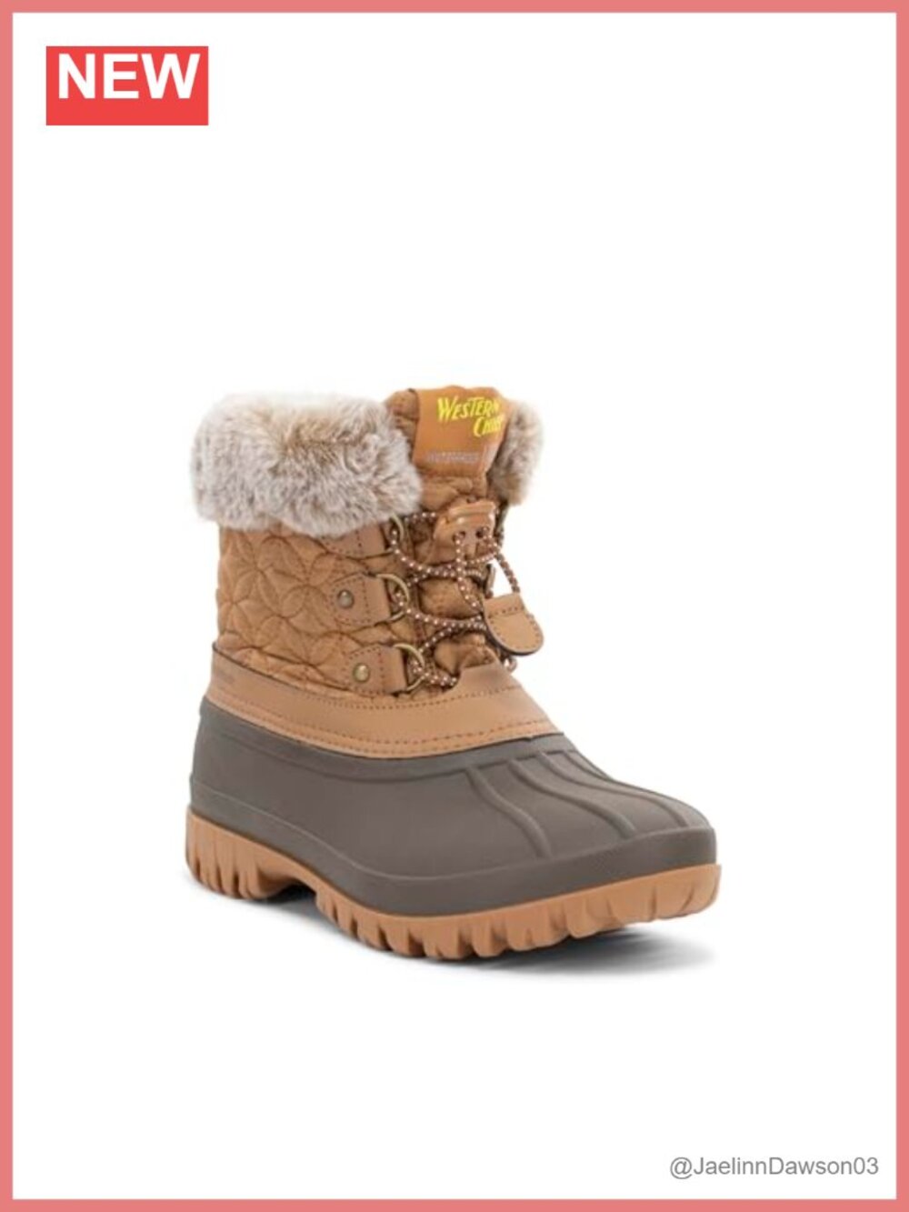Waterproof Insulated Ankle Snow Boot Faux Fur Collar Memory Foam